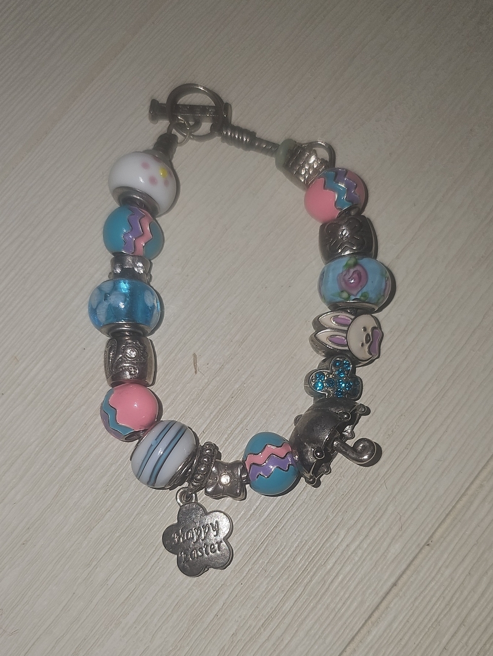 Willabee And Ward Collectible Danbury Mint April Easter Charm Bracelet